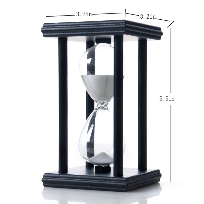 B BELLAWARE Bellaware Hourglass Sand Timer, 30 Minutes Wood Sand Clock - Image 5